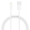Baseus CALYS-A02 Καλώδιο κινητού Λευκό 1 m USB A Lightning