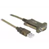 Σειριακό καλώδιο DeLOCK 64073 USB Type-A DB-9 διαφανές 2m