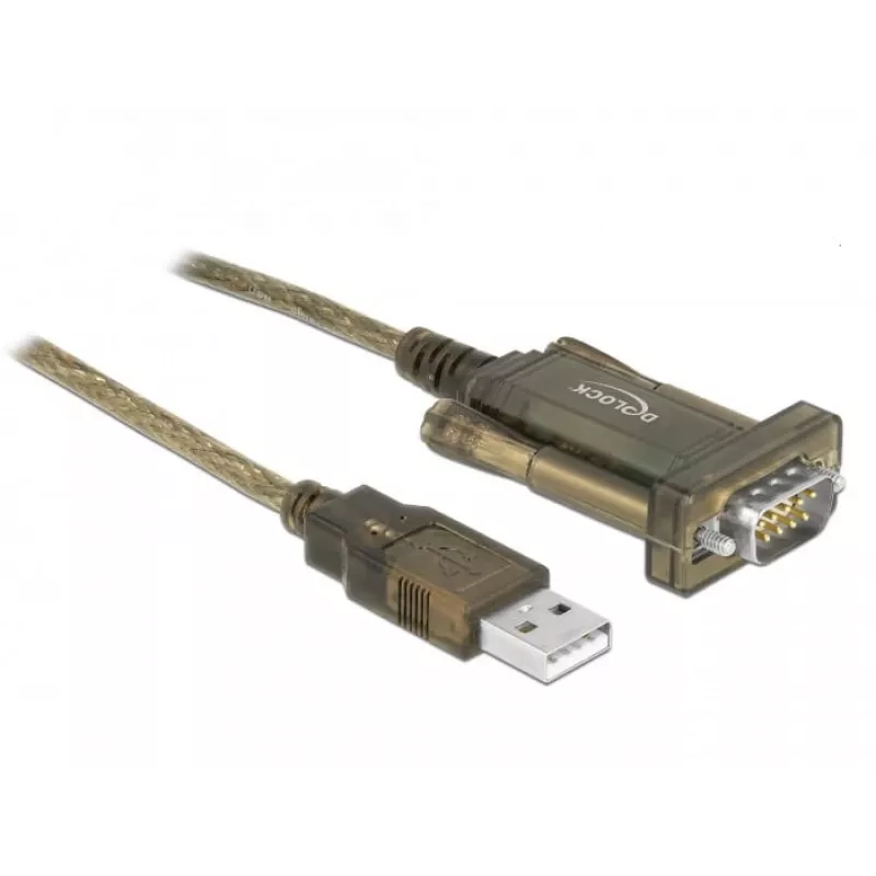 Σειριακό καλώδιο DeLOCK 64073 USB Type-A DB-9 διαφανές 2m