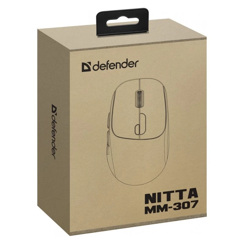 Ποντίκι Defender NITTA MM-307 RF+BT οπτικό 1600dpi 6T λευκό