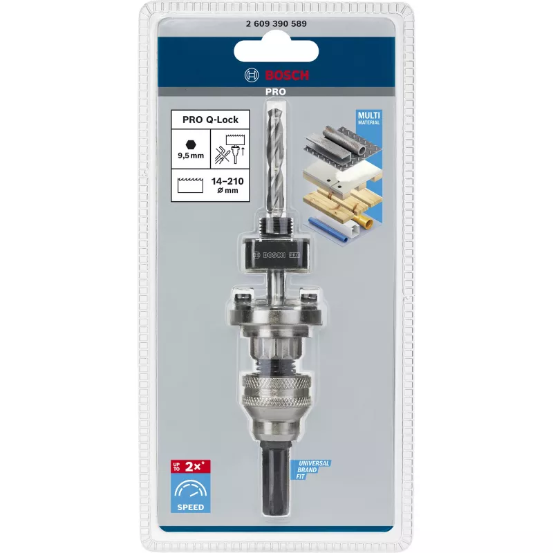 Προσαρμογέας εξαγωνικής υποδοχής Bosch Q-Lock 2609390589