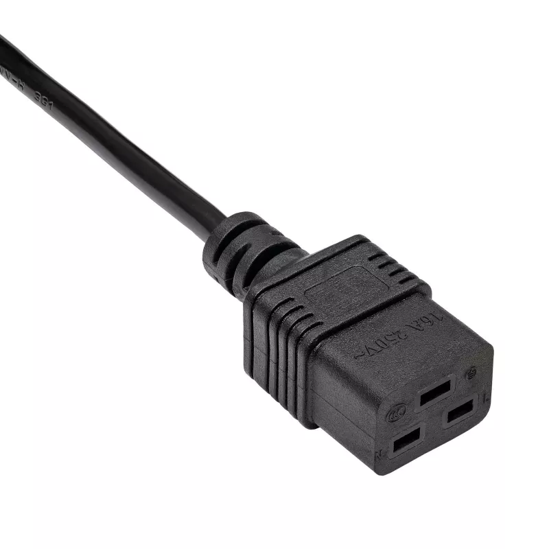 Καλώδιο επέκτασης server Akyga AK-UP-03 IEC C20 σε C19, 1,8 m, μαύρο
