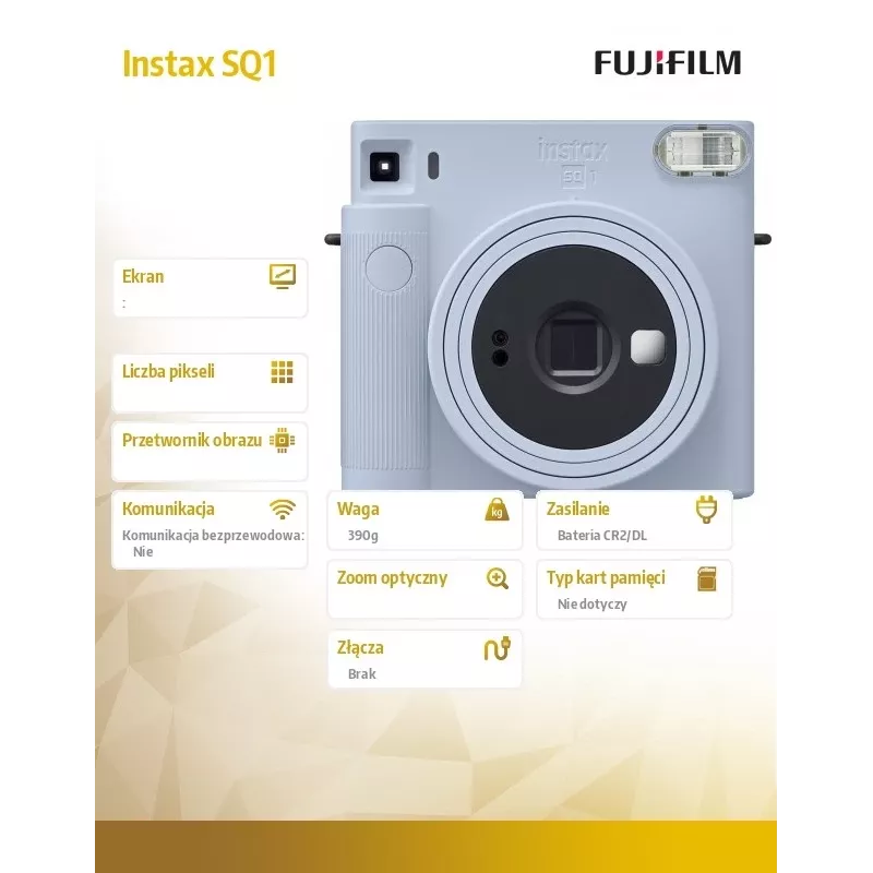 Fujifilm Instax SQUARE SQ1 16672142 στιγμιαία φωτογραφική μηχανή, Glacier Blue