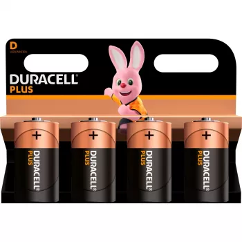 Duracell Plus NEW MN1300 LR20 μπαταρία D αλκαλική 1,5 V — συσκευασία 4 τεμ.