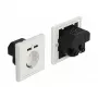 Πρίζα CEE 7/3 + USB DeLOCK 11471
