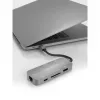 USB Hub Terratec Connect C8 USB 2.0 Type-C Γκρι