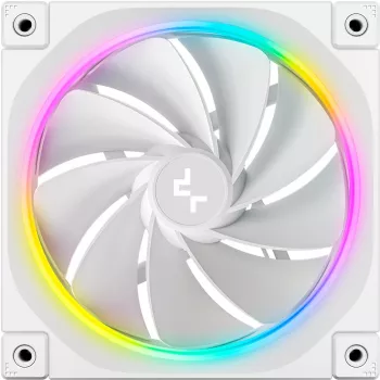 DeepCool FL12R Reverse ανεμιστήρας κουτιού 120 mm, 500–2150 RPM, 33,9 dB, λευκός
