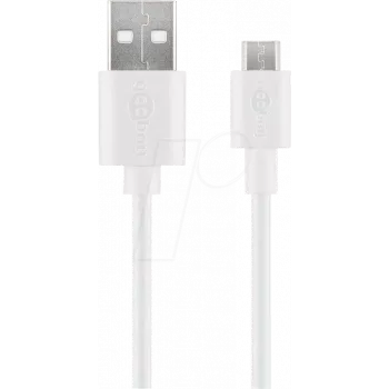 Goobay Καλώδιο φόρτισης και συγχρονισμού Micro-USB, 2 m – για συσκευές Android (38666)