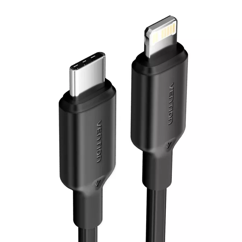 Καλώδιο USB-C σε Lightning 3A 480Mbps 1m ΜΑΥΡΟ