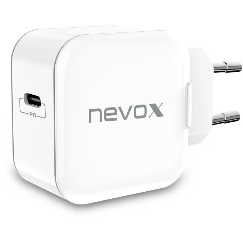 nevox 20W USB-C PD φορτιστής λευκό τροφοδοτικό