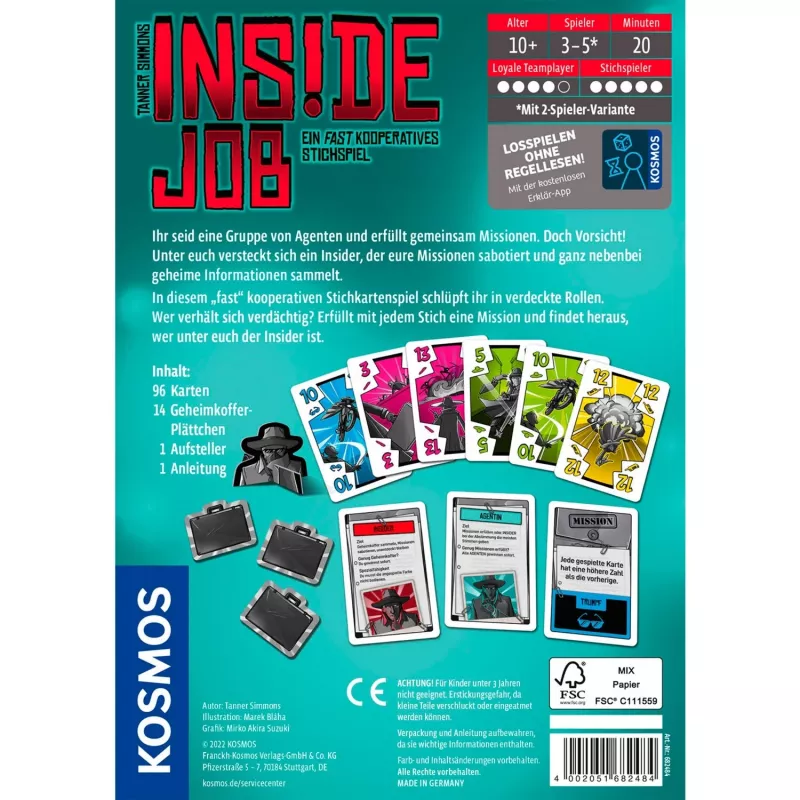 Inside Job, Παιχνίδι με Κάρτες