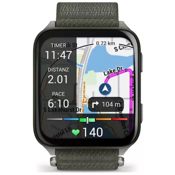 Garmin Venu X1 5,08 cm (2 ίντσες) AMOLED Ψηφιακό 448 x 486 Pixel Οθόνη αφής Γκρι Wi-Fi GPS (Δορυφόρος)