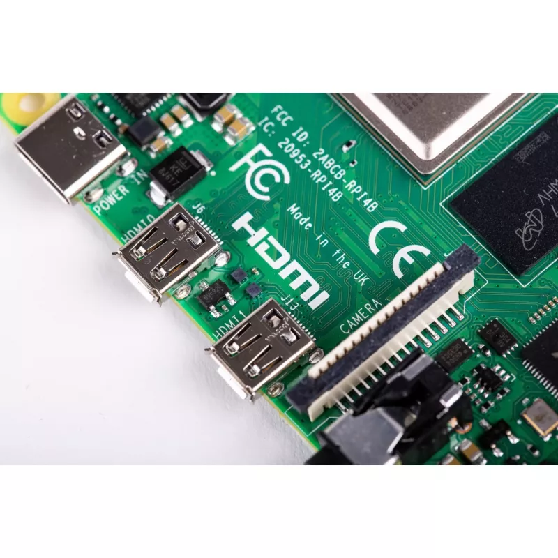 Raspberry Pi 4 Model B υπολογιστής μίας πλακέτας, Broadcom BCM2711 1,5 GHz, 2 GB LPDDR4, πράσινος