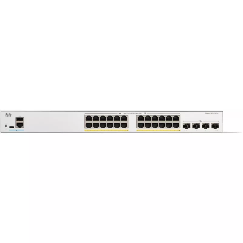 Διαχειριζόμενο switch Cisco Catalyst 1200-24FP-4X 24 θύρες GE Full PoE 4x10GE SFP+
