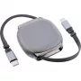 Καλώδιο USB-C InLine 35850, 100W Power Delivery, 0,80 m, μαύρο/γκρι