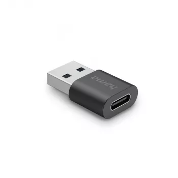 Προσαρμογέας USB Hama, βύσμα USB-A - υποδοχή USB-C, USB 3.2 Gen2, 10 Gbit/s