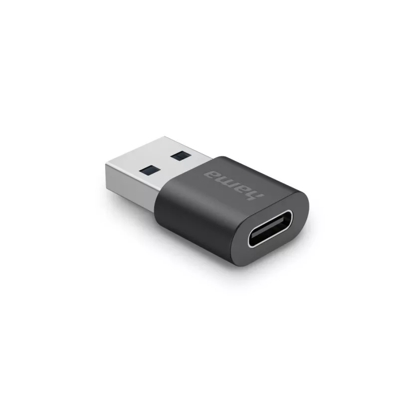 Προσαρμογέας USB Hama, βύσμα USB-A - υποδοχή USB-C, USB 3.2 Gen2, 10 Gbit/s