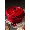 Μονή κατσαρόλα Staub Cocotte 24 cm κεράσι