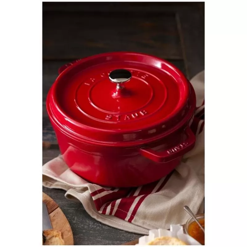 Μονή κατσαρόλα Staub Cocotte 24 cm κεράσι