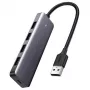 Ugreen Hub 4-in-1 Προσαρμογέας USB-C σε 4× USB 3.0 + USB-C γκρι