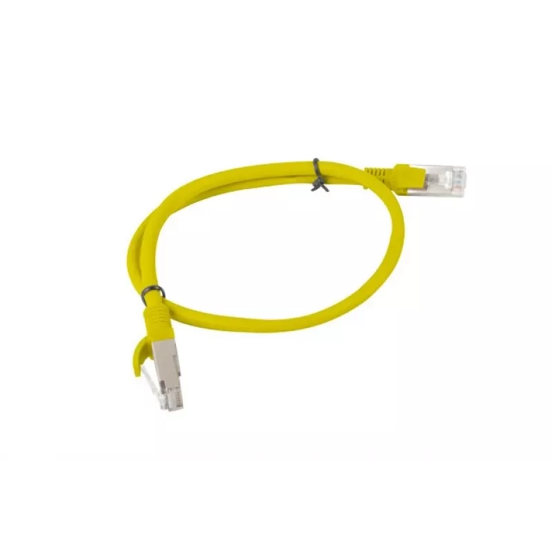 Lanberg PCU6-20CC-0050-Y Cat.6 UTP Patchkabel, 0,5 m, κίτρινο, συσκευασία 10 τεμ.