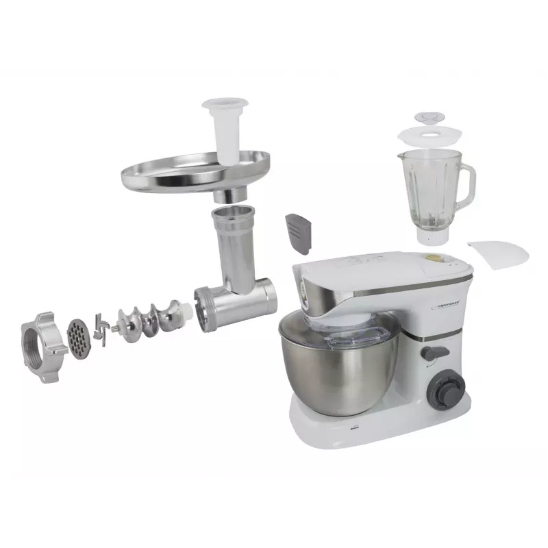 Επεξεργαστής τροφίμων Esperanza EKM025 1000 W 5 L Ανοξείδωτο ατσάλι Λευκό