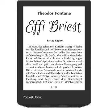 PocketBook Verse - 15,2 cm (6 ίντσες) - E Ink Carta - 758 x 1024 Pixel - ACSM - DOCX - AZW - DjVu - PRC - AZW3 - EPUB - MOBI - RTF - EPUB DRM - FB2 - PDF - CBR - FB2.ZIP - PDF DRM - TXT