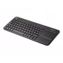 Logitech Wireless Touch Keyboard K400 Plus Mini QWERTZ μαύρο