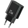 Φορτιστής USB usams USA001629 25W 1×USB-C + 1×USB-A γρήγορη φόρτιση