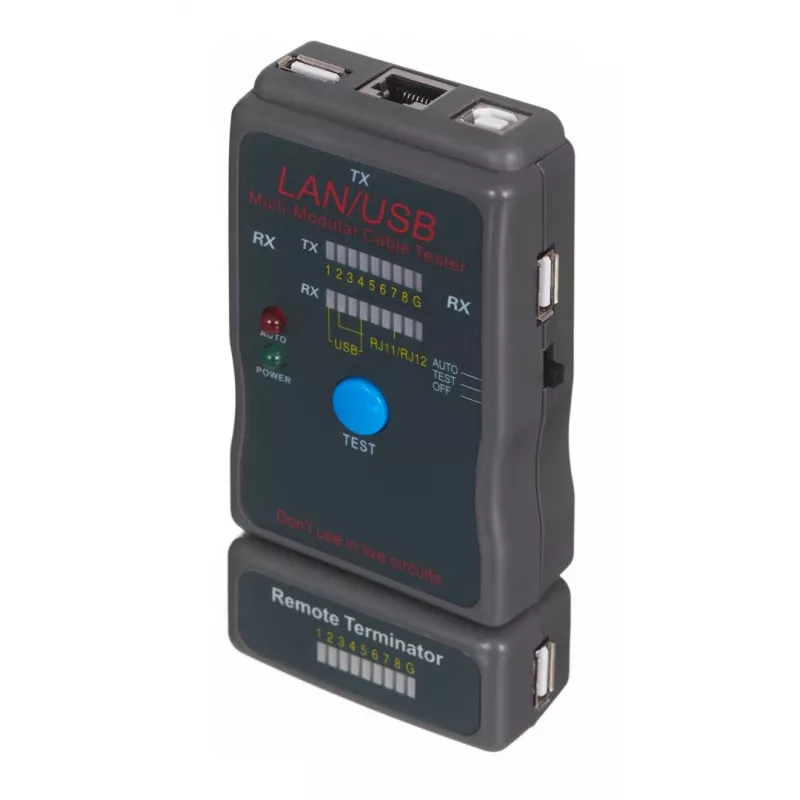 Cablexpert NCT-2 tester καλωδίων δικτύου μαύρο