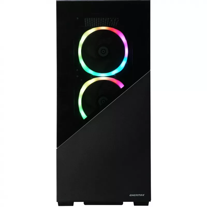 Enermax K8 - Midi Tower - PC - Μαύρο - ATX - micro ATX - Mini-ITX - SPCC - Γυαλί με σκλήρυνση - Gaming (ECA-EK8-BB-ARGB)