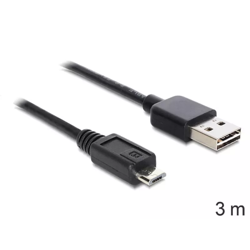 Καλώδιο USB DeLOCK EASY-USB 2.0-A - USB 2.0 Micro-B 3 m