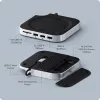 Satechi Laptop-Dock/Port-Replikator ST-GNMMES — ενσύρματο USB 3.2 Gen 2 Type-C Hub, USB-A & SD, ασημί