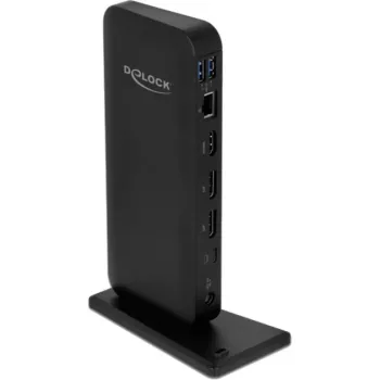 Delock USB Type-C DP 1,4 Σταθμός σύνδεσης 4K – Σταθμός σύνδεσης – USB-C 3,2 Gen 2 – HDMI, DP – 1GbE – 85 Watt (87746)