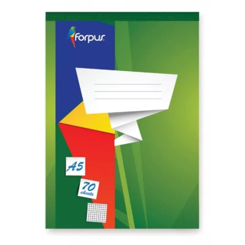 Τετράδιο, αφαιρούμενες σελίδες, Forpus, A5/70, καρό 0723-002