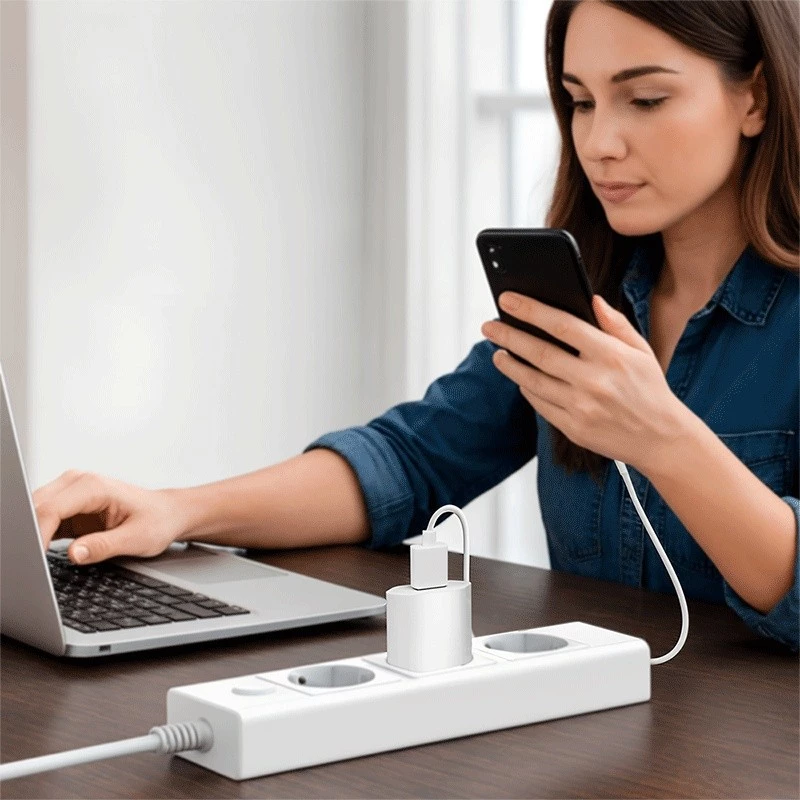 Αντάπτορας πρίζας USB-A, 5 W, 5 V/1 A, 1x USB-A, λευκό
