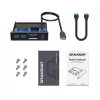 Graugear USB-HUB+Αναγνώστης καρτών Multi Front Panel, Type-C USB retail (G-MP01CR)