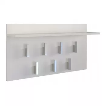 Κρεμάστρα ρούχων Top e shop WIESZAK 2F BIEL MAT, μοριοσανίδα, 7 γάντζοι, 700×200×400 mm