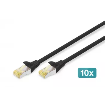 Καλώδιο δικτύου Digitus CAT 6A S/FTP RJ-45 5m Μαύρο