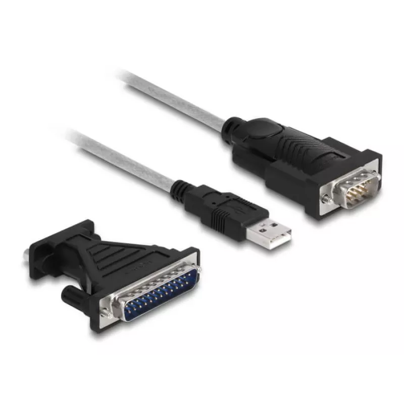 DeLOCK Αντάπτορας USB 2.0 Type-A σε Σειριακό RS-232 D-Sub 9 + D-Sub 25