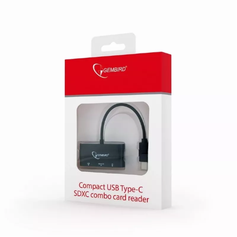 Αναγνώστης καρτών USB-C SDXC/Combo/μαύρο