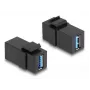 Μονάδα Keystone DeLOCK USB 3.0 A υποδοχή σε A υποδοχή μαύρο 1:1