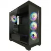 LC-Power Κουτί MidiTower 715B μαύρο USB3.2/Audio χωρίς τροφοδοτικό SEAMLESS_X (LC-715B-ON)