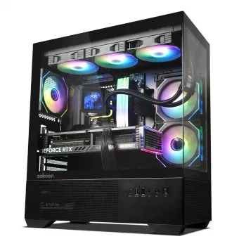 Κουτί PC CHRONIX V2 Mid Tower ARGB Ανεμιστήρες x3 μαύρο