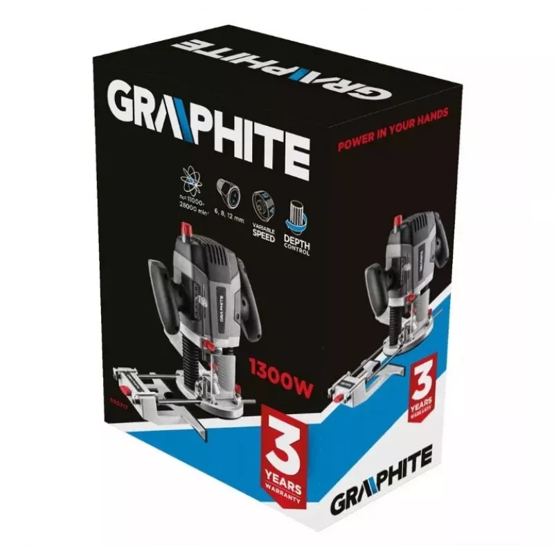 Κατακόρυφη φρέζα 1300W Grap344hite τσοκ 6-12mm