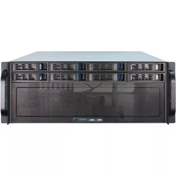 Κουτί διακομιστή Inter-Tech 4U-4408 Rack μαύρο, ασημί