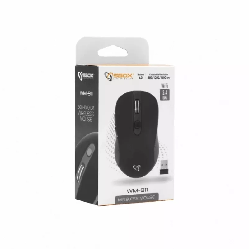 Sbox WM-911B ασύρματο ποντίκι μαύρο
