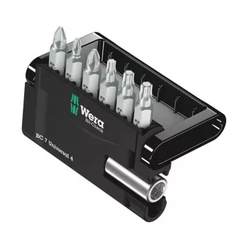 Wera σετ bit 7 τεμ. Bit-Check 7 Universal 4 05135810001 Phillips Phillips, Phillips Pozidriv, εσωτερικό Torx (05135810001)
