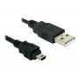 Καλώδιο USB DeLOCK 82252 USB 2.0 1,5 m USB A Mini-USB B μαύρο