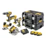 Σετ συνδυασμού ηλεκτρικών εργαλείων DeWALT DCK500P3T-QW, 18V, 3 μπαταρίες